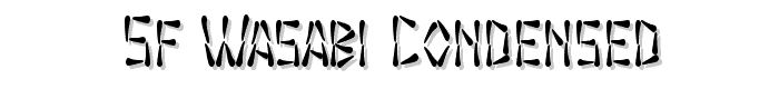 SF Wasabi Condensed font